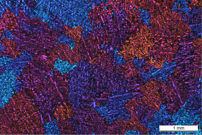 Aluminum structure (color etching)
