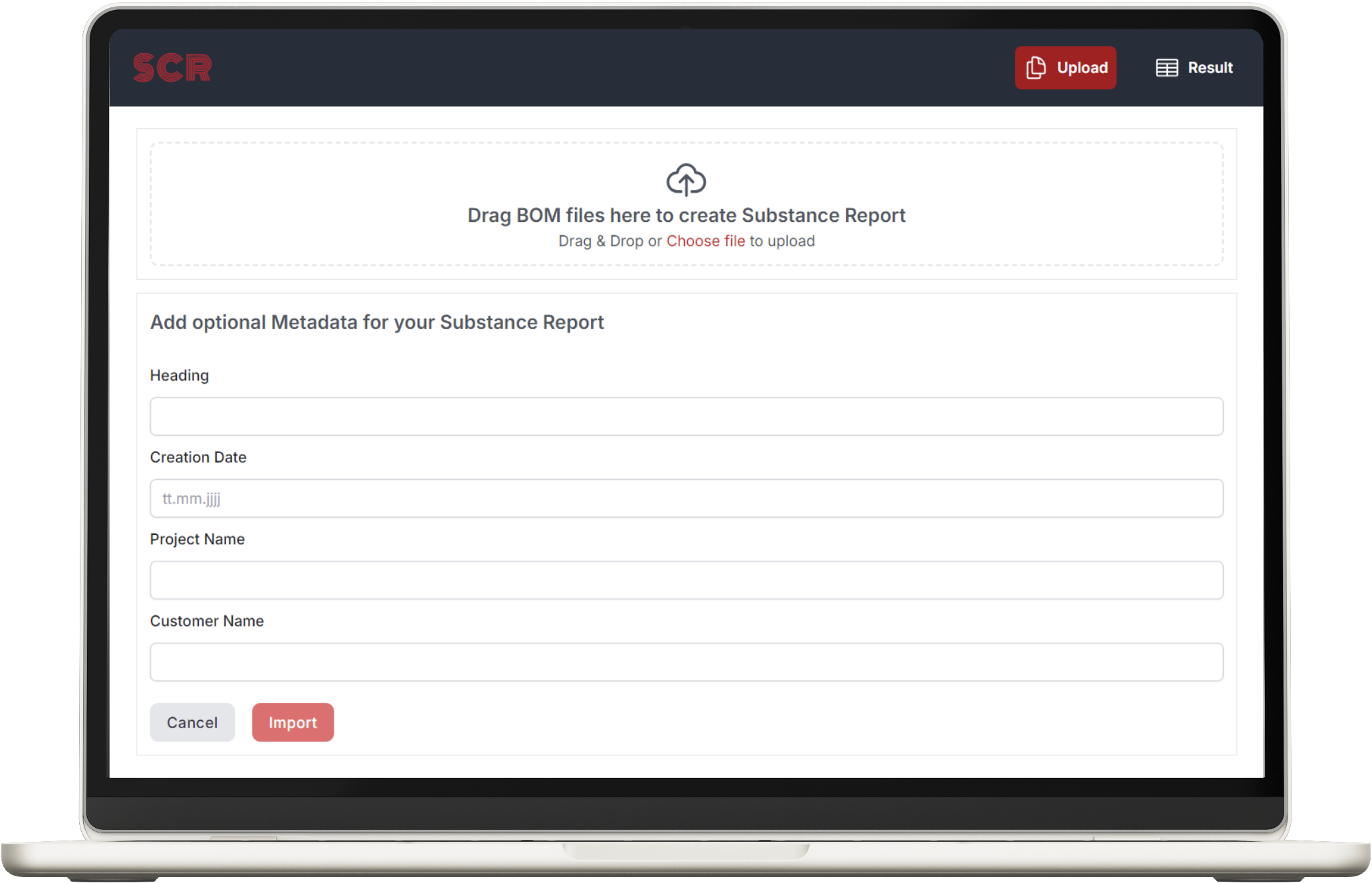 Substance Compliance Report App